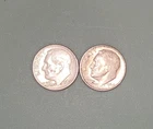 1964(x2) Silver Roosevelt Dimes. 90% Silver. 2 Dimes.