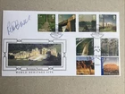 2005 Buckingham Covers World Heritage Sites FDC Australia, GB stamps and Pmk Sig