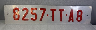 Senegal Senegalesisches temporäres afrikanisches Nummernschild original gebrauchter Zustand