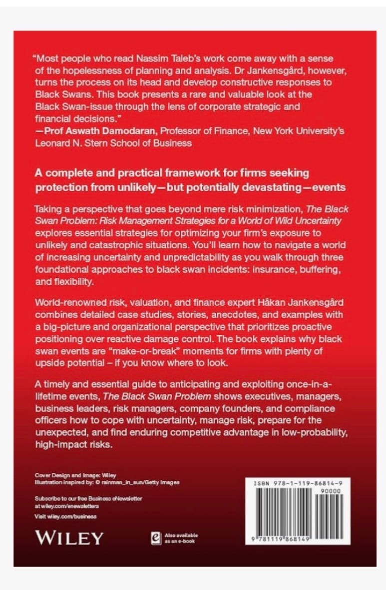 Wiley Corporate F&A Ser.: Black Swan Problem : Risk Management ...