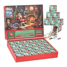 Jigsaw Puzzle Advent Calendar 1008 Piece Santa's Workshop Christmas Countdown
