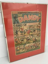 The Dandy Comic September 15th 1956 Vintage 35 x 28cm Ideal Xmas Gift In Frame