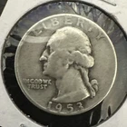 1953 D Washington Silver Quarter