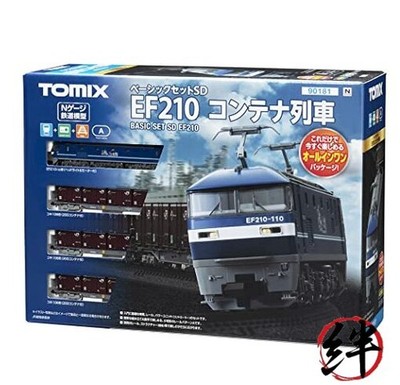 TOMIX Spur N Basic Set SD EF210 Containerzug-Set 90181 Einsteigerzug-Set