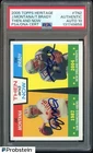 2005 Topps Heritage Then And Now Joe Montana HOF Tom Brady PSA/DNA Dual AUTO