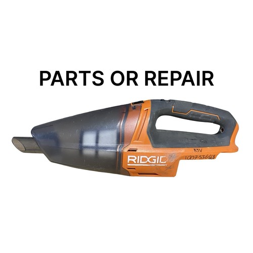 RIDGID 18V Cordless Hand Held Vacuum (Tool Only) PARTS OR REPAIR ONLY R8609021