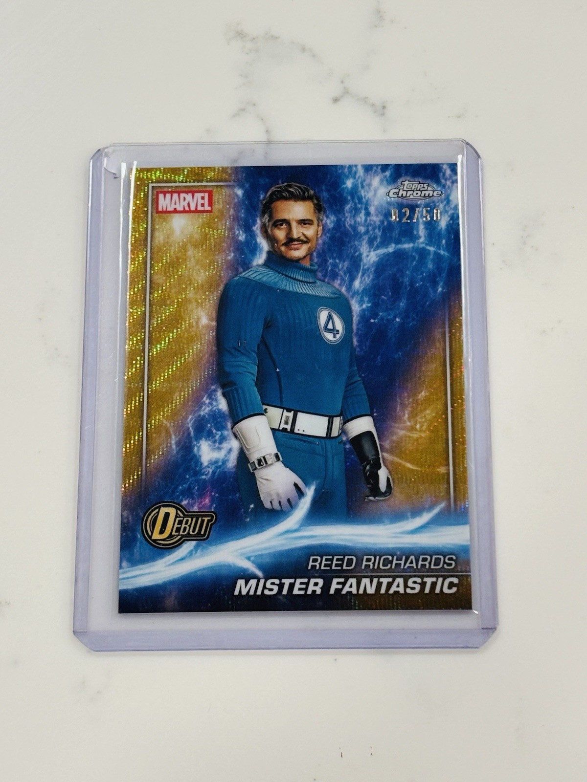 Pedro Pascal as Mister Fantastic #FFA-PP Marvel 2025 Topps Chrome Studios The Fantastic Four First Steps Autograph trading card — raw and PSA graded price guide