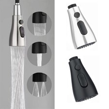 Faucet Sprayer Head Faucet Sprayer Head 3 Modes ABS Black Brushed