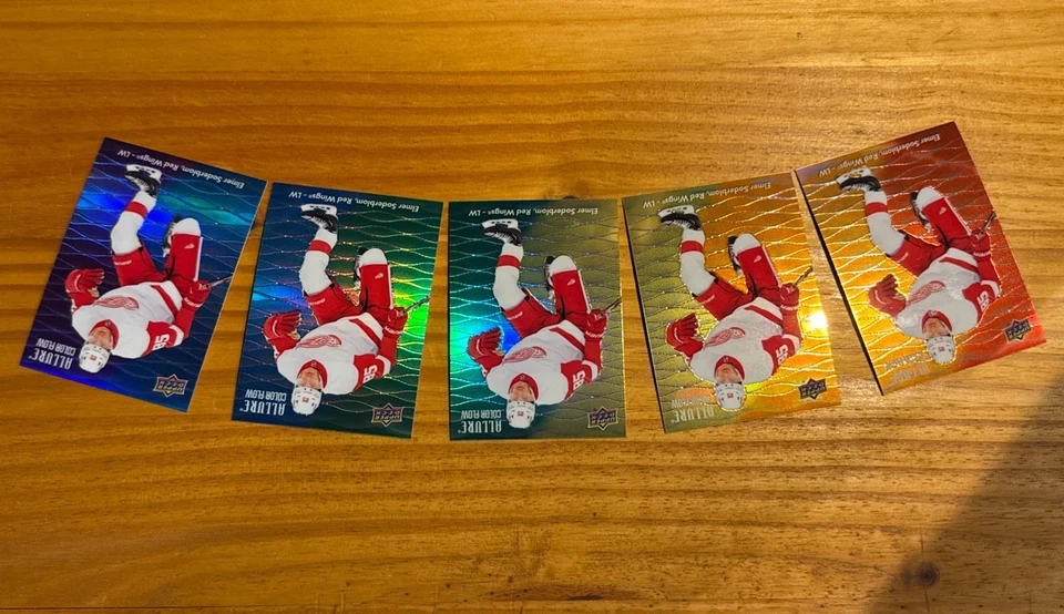 2023-24 Upper Deck Allure Color Flow #CF-17 FULL RAINBOW SET Elmer Soderblom - Image 2 of 4