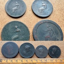 Georgian , George III coins x4, including Cartwheel penny