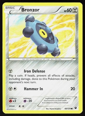 Bronzor 60/124 Common Fates Collide Pokemon LP