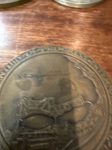 1833-1933 Century Of Progress Chicago World's Fair Research Industry Medal 1934 - Picture 3 of 3