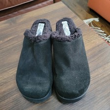 VTG Y2K Lower East Side Chunky Black Mules Women's 8W Platform Grunge 90's Goth