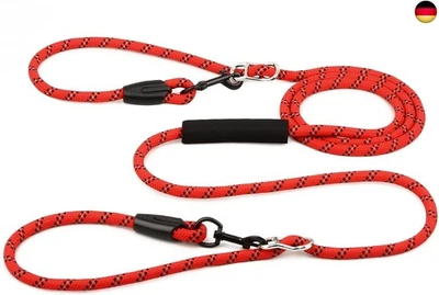 EYELEAF Hundeleine 3m Umhängeleine und Doppelleine, leicht für kleine bis große Hunde