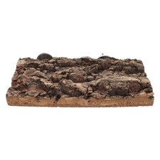 Bird Perch Stand: Natural Wood Bark Bird Cage Stand Platform 7.9" X 4.7" -