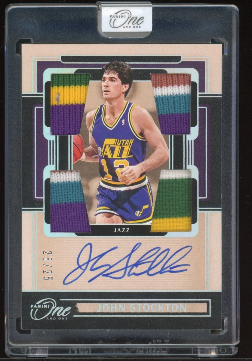 John Stockton Basketball Utah Jazz Serial Numbered Sports Trading