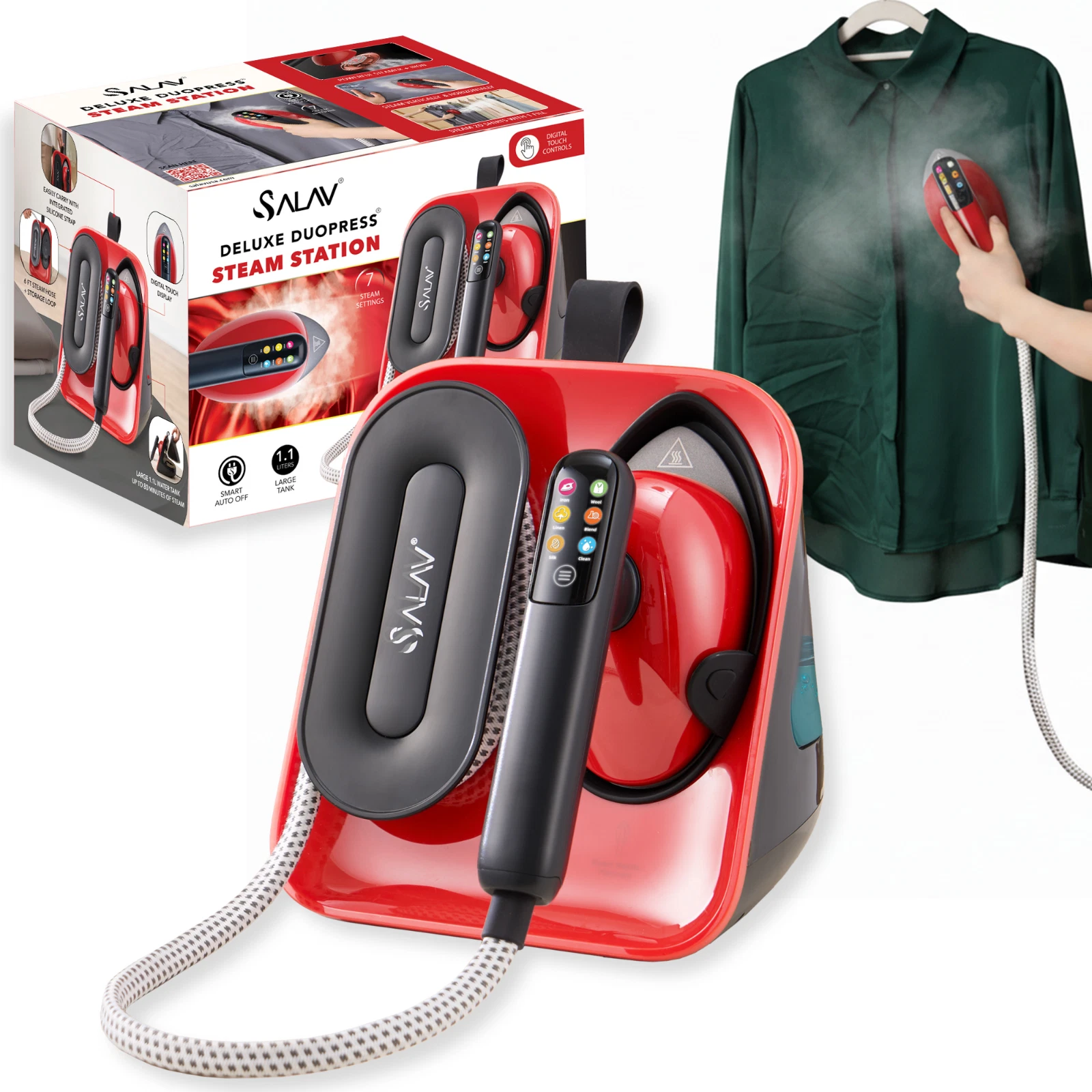Steam Station Deluxe DuoPress With Custom Steam Levels And Dry Iron Mode