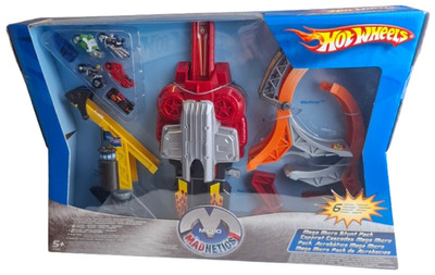Hot Wheels Micro Madnetics Mega Micro Stunt Pack mit 6 Fahrzeugen 2005 J7056 Neu