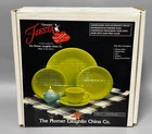Homer Laughlin HLC Fiesta 5 Piece Starter Set Chartreuse, Retired Color With Box