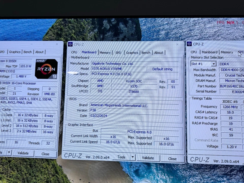Gigabyte X570 AORUS XTREME Motherboard AM4 / 10GbE LAN / WiFI AX E-ATX - Image 2 of 4