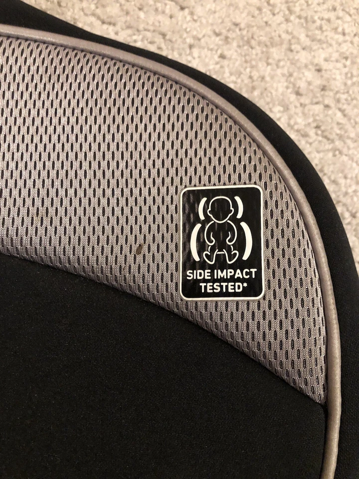 GRACO Car Seat Replacement Headrest Top Frame Cover Only Black Gray - Image 3 of 4