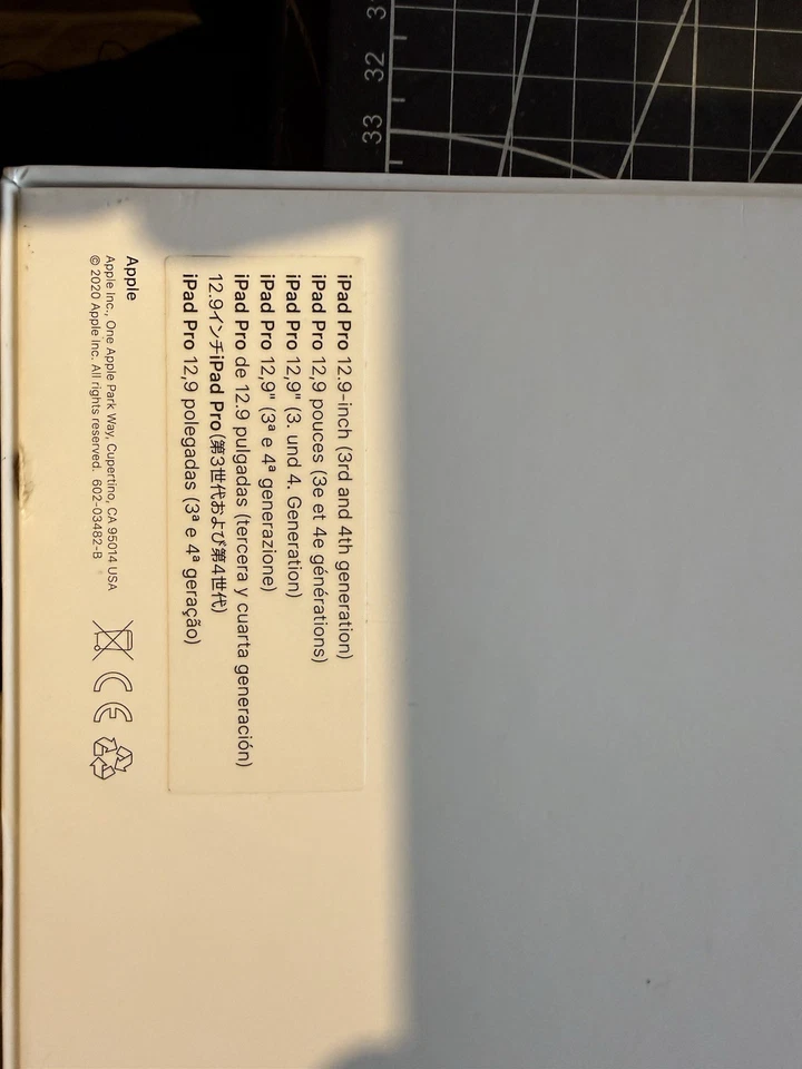 Teclado mágico Apple iPad Pro 12,9 pulgadas negro modelo 4ta generación Foto 4 de 4