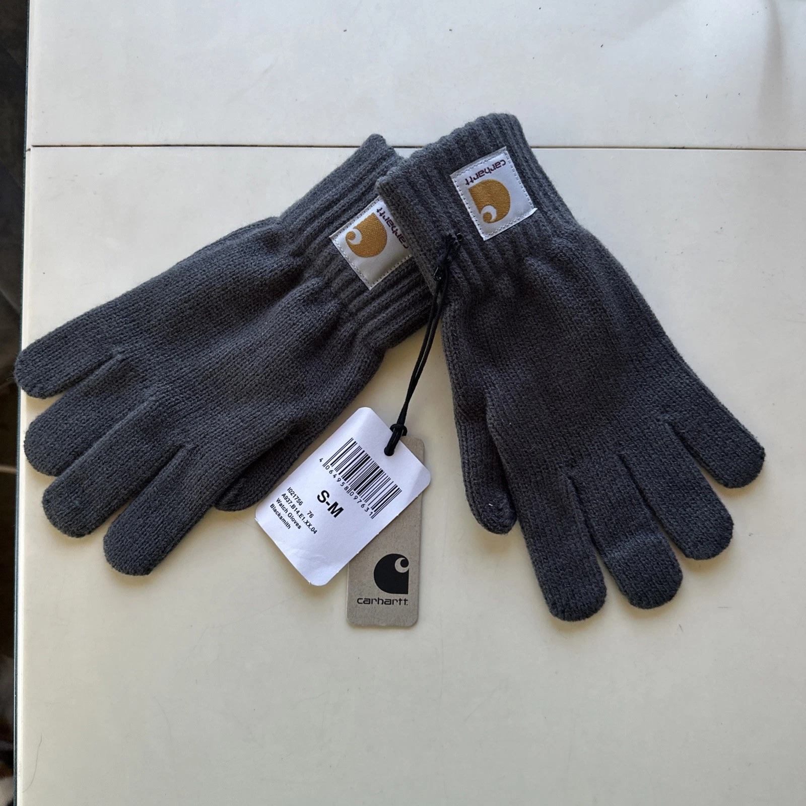 Carhartt WIP Watch Gloves Grey Size S/M