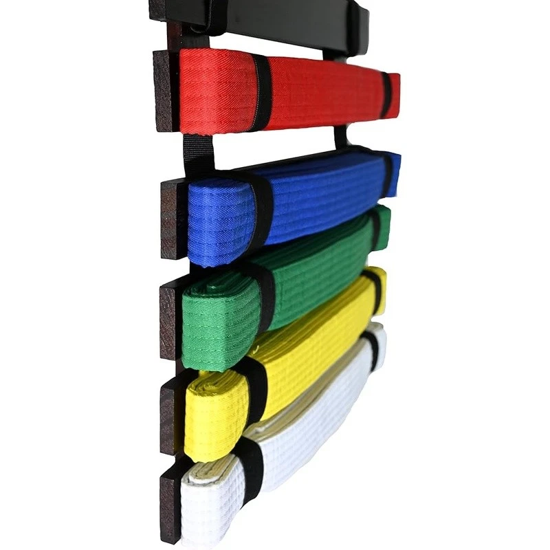 Premium Martial Arts Belt Display Rack Pine Wood No Assembly Custom Stickers New - Image 4 of 4