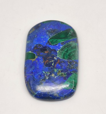 Natural African Azurite Malachite 51.75 Ct Cushion Cabochon AAA Banded ...