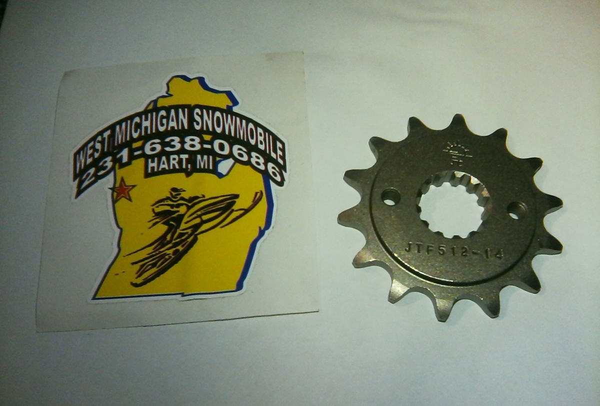 JT Sprockets Front Sprocket P/N JTF512.14 14 Tooth Kawasaki Vulcan