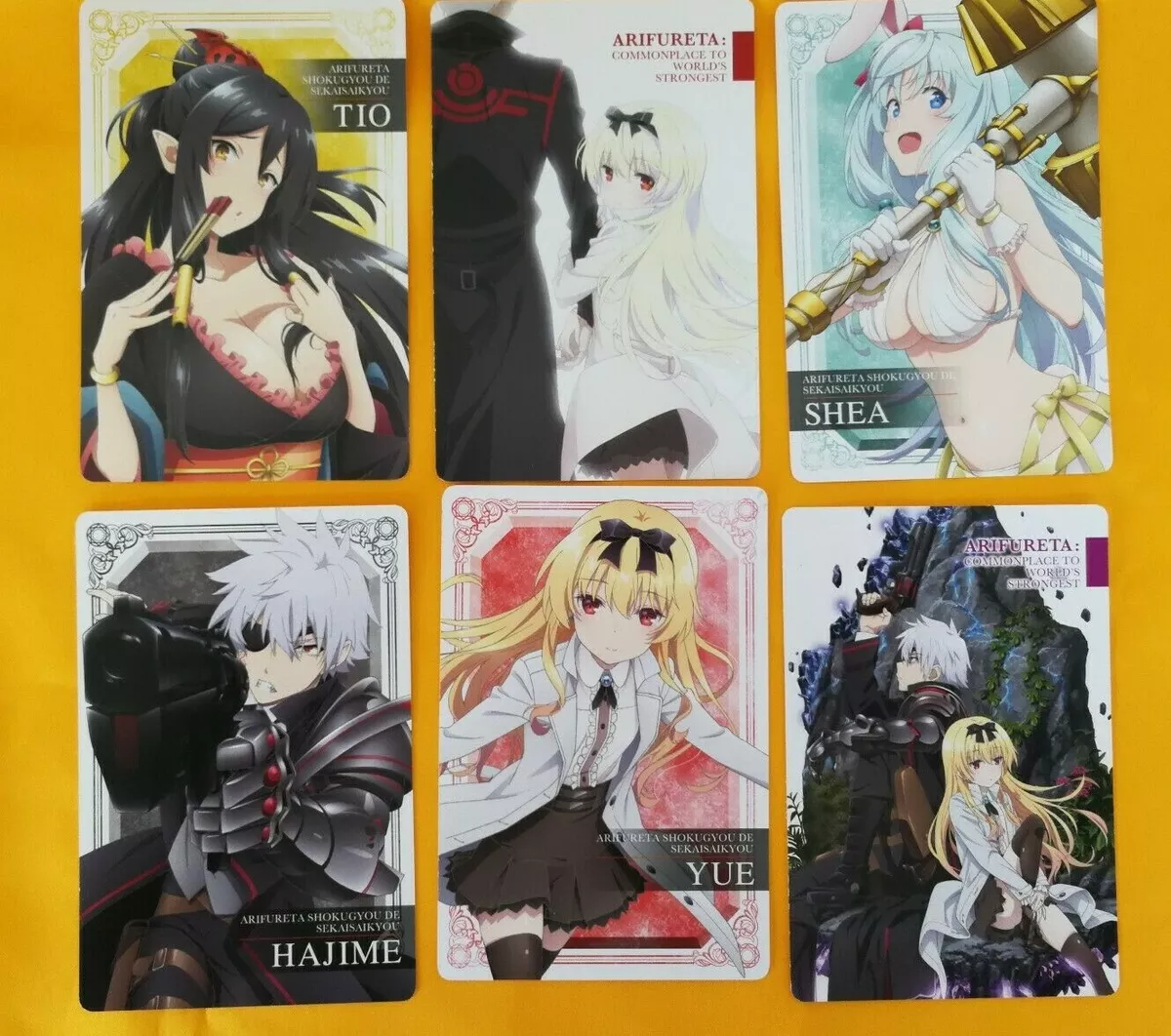 Arifureta Shokugyou de Sekai Saikyou light novel Anime manga large card set  JPN