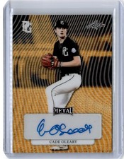 2023 Perfect Game Metal Gold Wave Cade O'leary 1/3 Auto (B45) Mississippi State