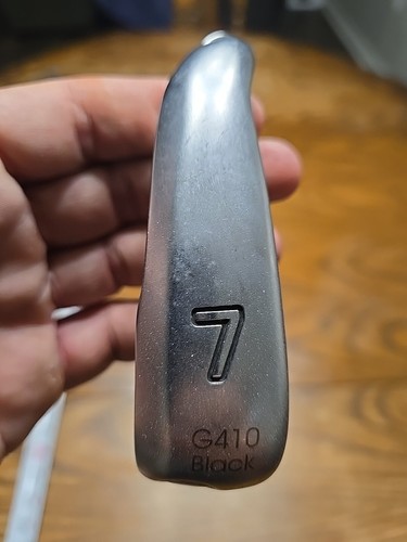 Left hand PING G410 black Dot 7-Iron STIFF Flex Steel fitting club - Picture 2 of 7