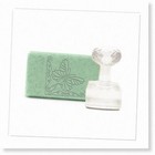 Butterfly Lace Soap Stamp - Handmade Acrylic Soap Making Tool with Removable Han