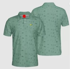 Masters Golf Polo Shirt 2024 PGA Performance Outdoors Shirt Logo Printed Gift