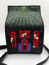 Mad Engine Haunted House Halloween Purse Fine by Me Ghost Spider Web NEW