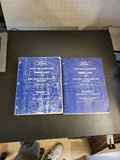 1999 FORD PARTS AND ACCESSORIES PRICE LIST CATALOG GUIDE MANUALS SET VOL 1-2 