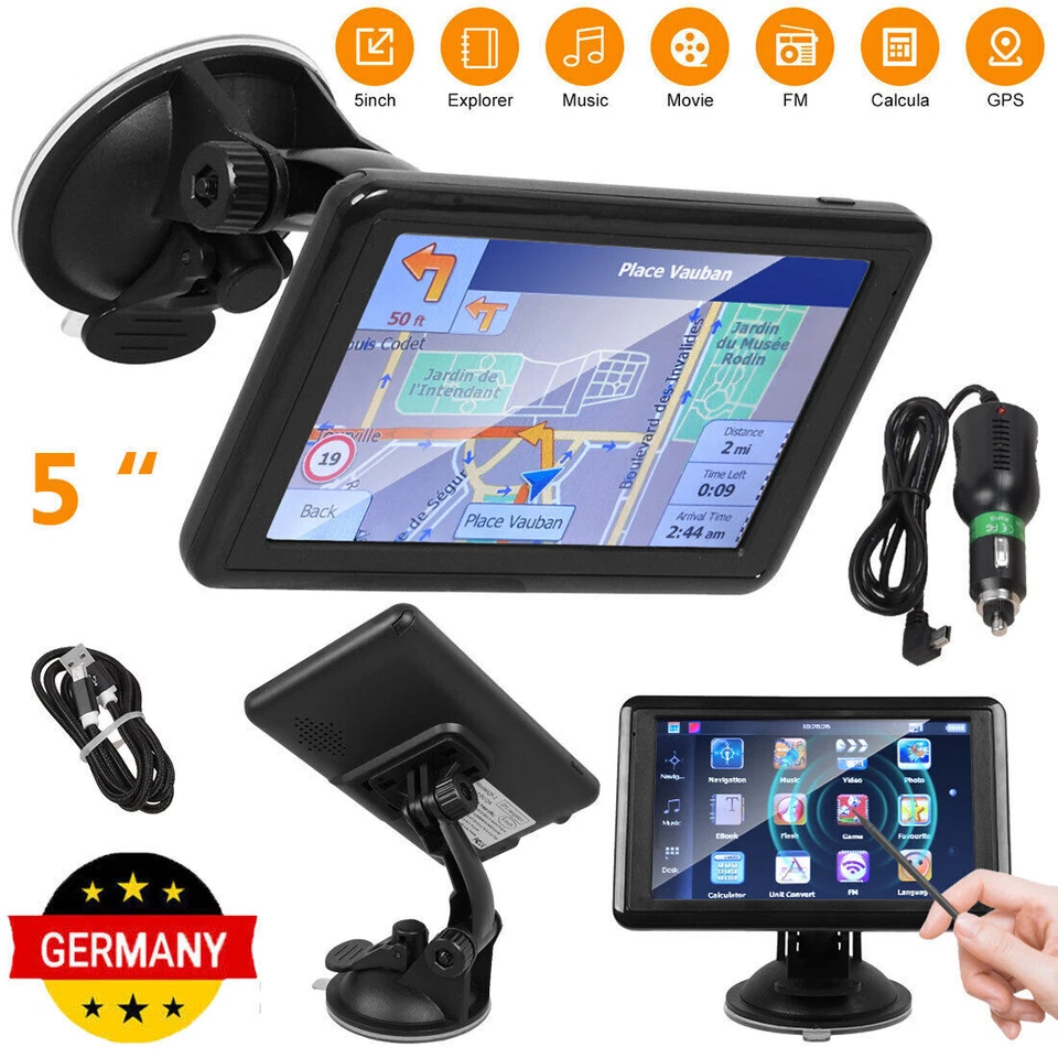 NEU 5 Zoll LKW PKW GPS Navigationsgerät Navi Lebenslange Kartenaktualisierung - Bild 2 von 4