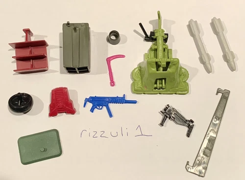 Lot 1980s 1990s Vintage Original G.I. GI Joe ARAH Parts Lot Accessories Weapon