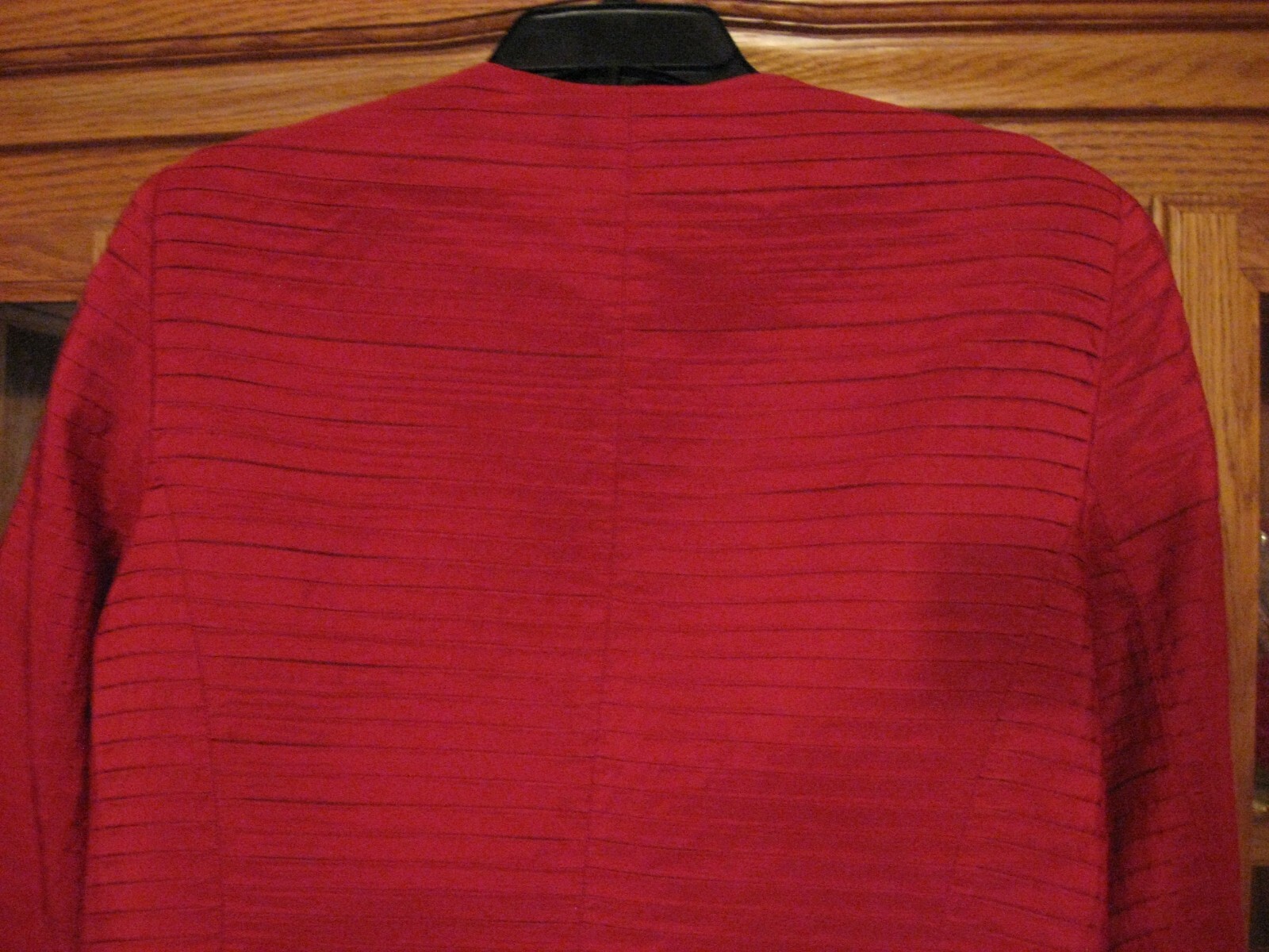 WOMENS JACKET SIZE 12 RED HOLIDAY JACKET JONES NEW YORK LINED DRESS