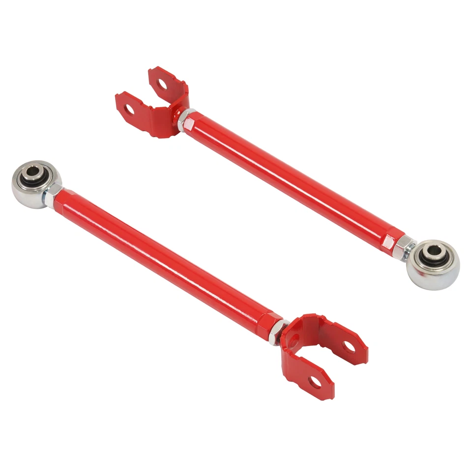 Par de barras de tracción traseras ajustables rojas para Lexus LS400 1995-2000 kit de brazo de control Foto 3 de 4