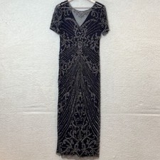 Pisarro Nights Womens Evening Gown Beaded Sequin Lined Dress SIZE 6