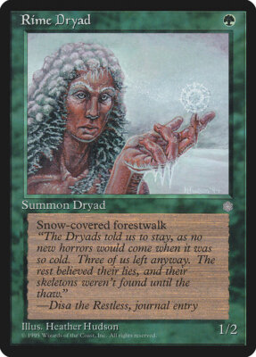 4 Rime Dryad 4x x4 - NM - Ice Age - SPARROW MAGIC mtg
