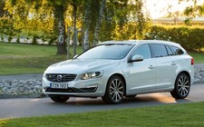 Cars volvo v60 twin engine Desk Mat Stitched
