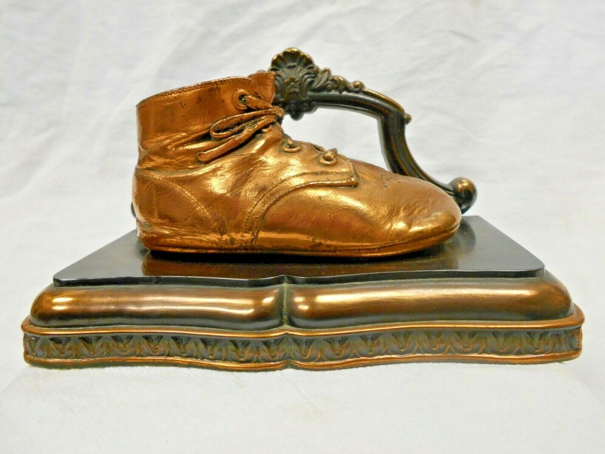Vintage Bronze Baby Shoe