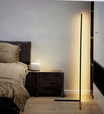 RGB LED Corner Floor Lamp   16M Colors, 64 Effects, Adjustable Brightness & Warm