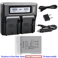 Kastar Battery LCD Dual Fast Charger for Nikon EN-EL14a MH-24 Nikon D5300 DSLR