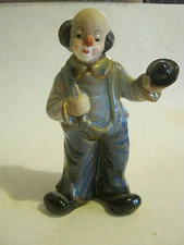 Greenbrier International Ceramic Hobo Clown, 6 1/2" Tall, VG Condition (005-3)