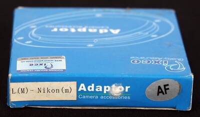 Pixco Leica M to Nikon F Mount Adapter with AF Confirmation - Mint in Box!