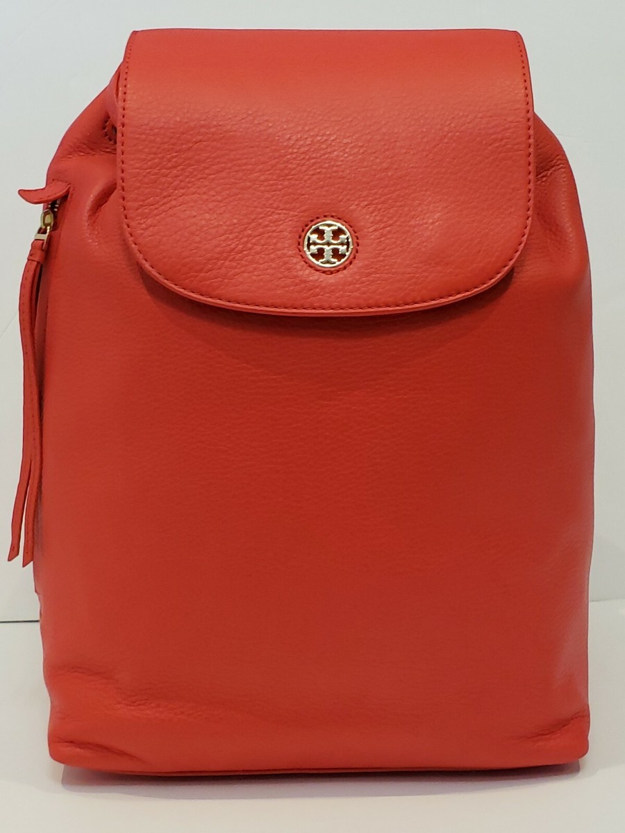 Tory Burch broody pebbled leather backpack in samba. TORY BURCH Brody Pebbled Leather Backpack in SAMBA (627  main image 4